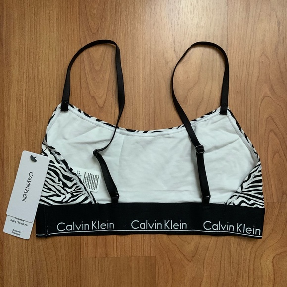 Calvin Klein Zebra Print Bralette - Picture 7 of 7